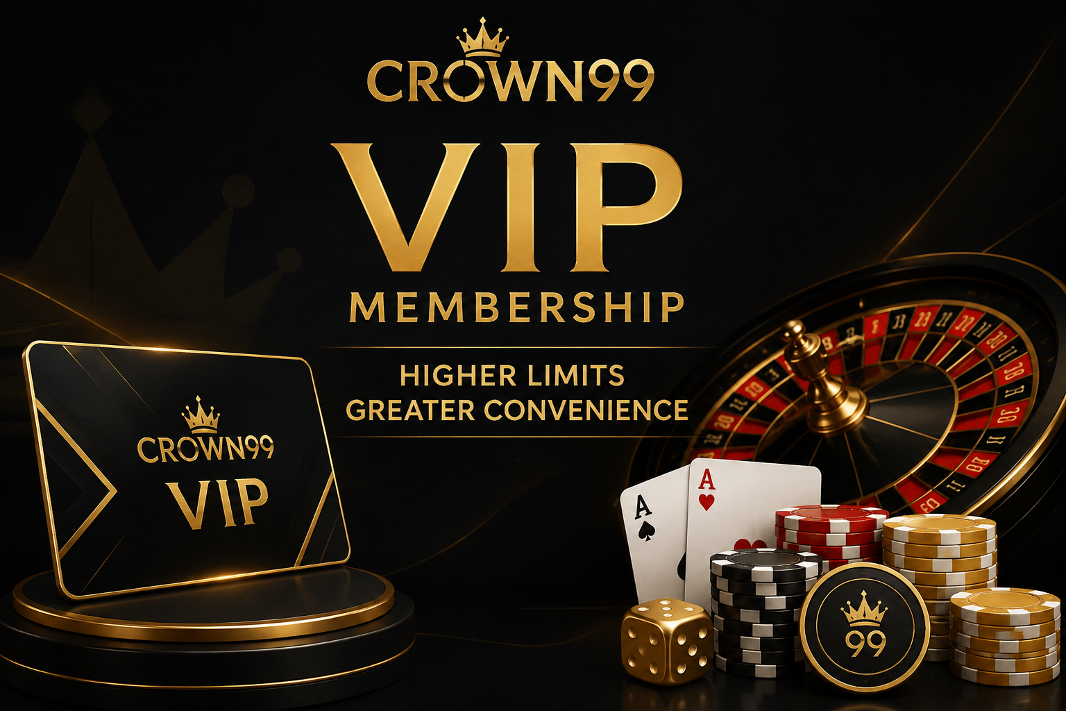 Crown99 - Higher Limits and Greater Convenience With Crown99 VIP Membership - crown991